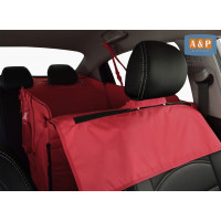 Автогамак Happy Dog Premium (Хэппи Дог Премиум). На половину сиденья. Цвет: красный.