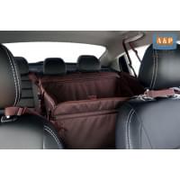 Автогамак Happy Dog (Хэппи Дог). На 2/3 заднего сиденья. Цвет: коричневый.