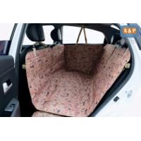Автогамак Happy Dog (Хэппи Дог). Цвет: собаки на бежевом фоне.