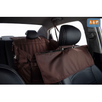 Автогамак Happy Dog Premium (Хэппи Дог Премиум). На половину сиденья. Цвет: коричневый.