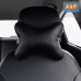 Подушка-косточка автомобильная под шею. Маленькая. Экокожа. 