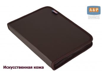 Папка для сервисной книжки "Практик". Искусственная кожа. Формат А5. Цвет: коричневый.